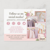 ありがとう金ゴールド裁縫はさみすぼらしいシック4-Photo ポストカード (裏面)