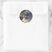 ありがとう雲の明るい日光の感謝 ラウンドシール (バッグ)