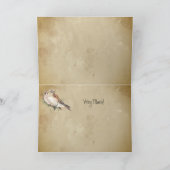 ありがとう非常にケストレル《鳥》ハヤブサバードカード カード (内部)