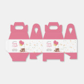 ありがとう非常に可愛いベビーベアーピンクの女の子 フェイバーボックス (折り畳みなし)