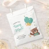 ありがとう非常に可愛いベビーベア男女兼用 フェイバーバッグ (クリップ留めされた状態)