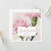 ありがとう韓国水彩花グリーティング カード (正面/裏面インサイチュ)
