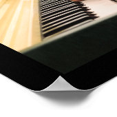 ありがとう音楽先生ギフト写真コラージュ ポスター (角)