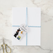 ありがとう魔女の赤ちゃんシャワーハロウィーン ギフトタグ (より糸付き)