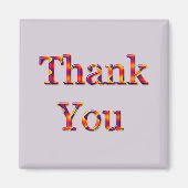 ありがとう鮮やかな色のネクタイ染めパターン マグネット (正面)