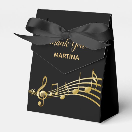 ありがとう黒い金ゴールドノート名の誕生日 フェイバーボックス (正面サイド)