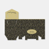 ありがとう105th誕生日ブラック/金ゴールドパターン フェイバーボックス (折り畳みなし)