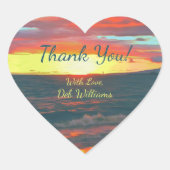 ありがとう1490ハートシール ハートシール (正面)