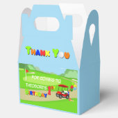 ありがとう1st誕生日レッドゴルフカート少年 フェイバーボックス (オープン)