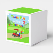 ありがとう2nd誕生日レッドゴルフカート少年 フェイバーボックス (裏面サイド)