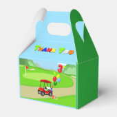 ありがとう3rd誕生日レッドゴルフカート少年 フェイバーボックス (裏面サイド)