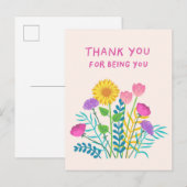 ありがとう、あなたがいてくれて ポストカード (正面/裏面)