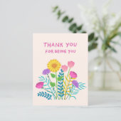 ありがとう、あなたがいてくれて ポストカード (スタンド正面)