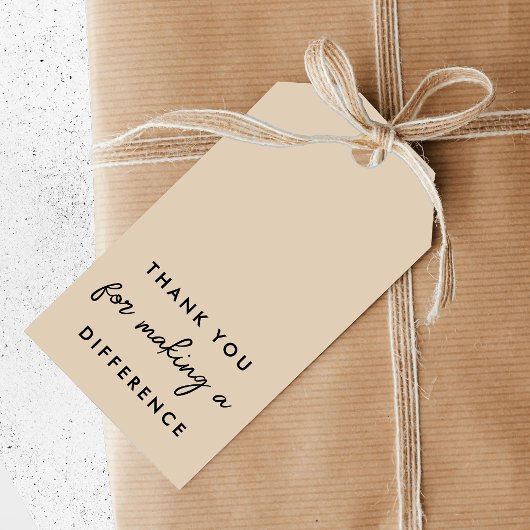 ありがとう、あなたがいるからこそ変わることができる ギフトタグ