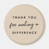 ありがとう、あなたがいるからこそ変わるものがある マグネット (正面)