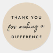 ありがとう、あなたがいるからこそ変わるものがある ラウンドシール (正面)