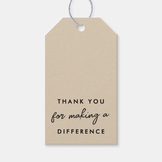 ありがとう　あなたが変えた世界 ギフトタグ (正面)