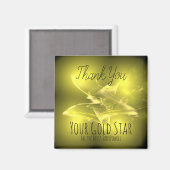 ありがとう – あなたの金ゴールドスターフリッグ磁石とメッセージ マグネット (正面/裏面)