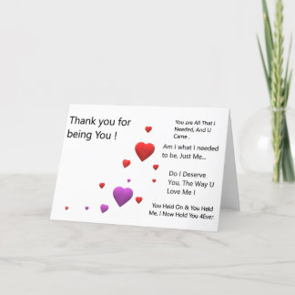 ありがとう、あなたらしくいてくれて サンキューカード