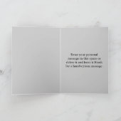 ありがとう(あなた自身の写真を挿入して下さい) サンキューカード (内部)