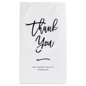 ありがとう | おしゃれなカスタム小売ショッピングバッグ スモールペーパーバッグ (裏面)