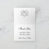 ありがとう - お揃いの招待状 サンキューカード (内部)