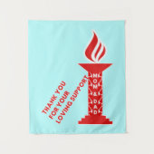 ありがとう、お母さんお父さん、愛情あるサポートをありがとう タペストリー (正面)