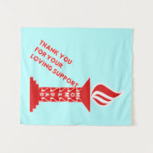 ありがとう、お母さんお父さん、愛情あるサポートをありがとう タペストリー (正面(横))