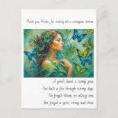 ありがとう、お母さん詩 ポストカード (正面)