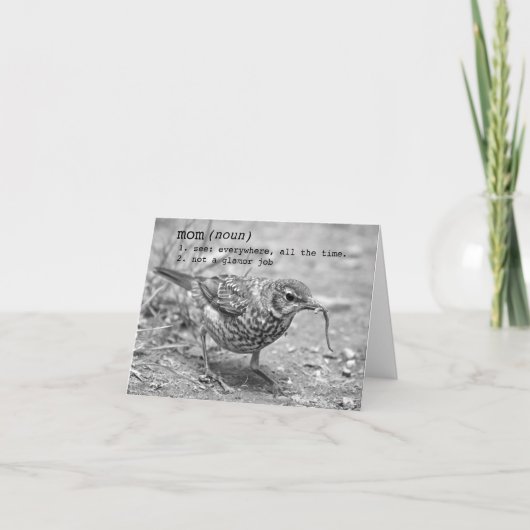 ありがとう、お母さん。 (カードは彼女が揺れることを言います) サンキューカード (正面)