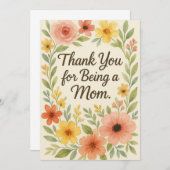 「ありがとう、お母さん」カード - ゴールデンガールズ (正面/裏面)