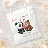 ありがとう、かわいいクマのカップル、愛は甘結婚い フェイバーバッグ (クリップ留めされた状態)