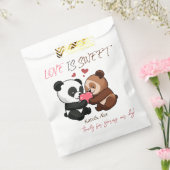 ありがとう、かわいいクマのカップル、愛は甘結婚い フェイバーバッグ (封をした状態)