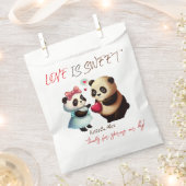 ありがとう、かわいいクマのカップル、愛は甘結婚い フェイバーバッグ (クリップ留めされた状態)