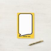 ありがとう かわいい 現代の吹き出し ポストイット (デスク上)