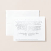 ありがとう：すべての場合のために 箔カード (裏面封筒付き)