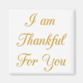 「ありがとう」のテキスト引用アートプリントデザイン マグネット (正面)