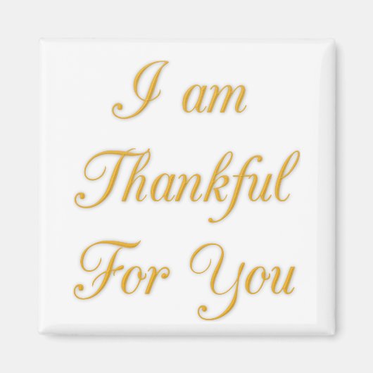 「ありがとう」のテキスト引用アートプリントデザイン マグネット (正面)