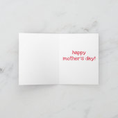 ありがとう、イエスって言ってくれて!ユーモア溢れる名言 母の日 カード (内部)