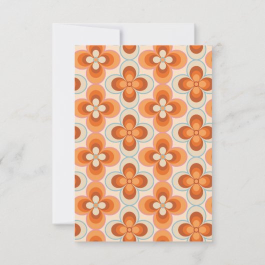 ありがとう ウェディング レトロ ビンテージ 1970年代 サンキューカード (裏面)