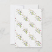 ありがとう ウェディング ワイルドフラワーズ 春 婚約 サンキューカード (裏面)