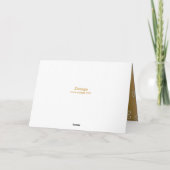 ありがとう エレガント ゴールド シルバー ラッセル ダイヤモンド オーバーレイ サンキューカード (裏面)