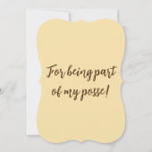 ありがとう-カウボーイ-ポッセへの招待状 招待状 (裏面)