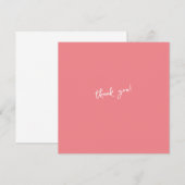 ありがとう、カスタマイズ可能な文字 招待状 (正面/裏面)