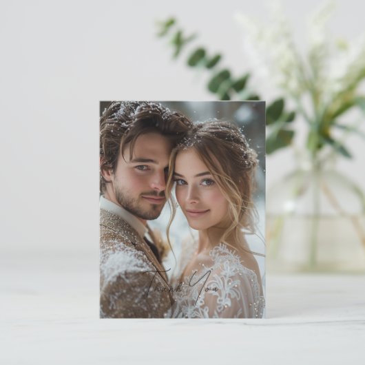 ありがとう、カスタム写真 ポストカード (スタンド正面)