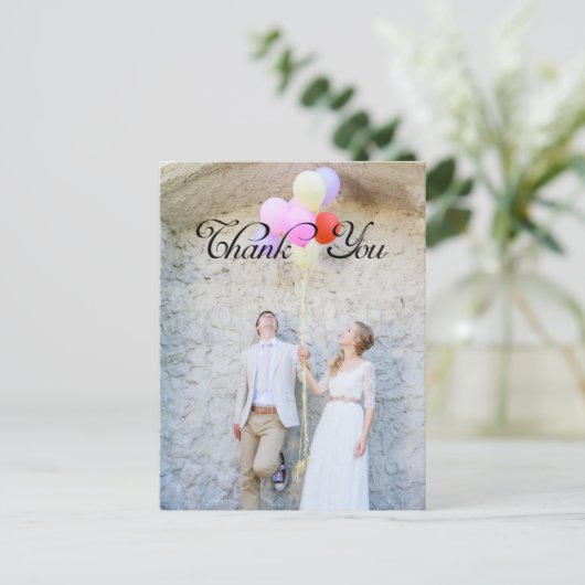 ありがとう、カスタム写真 ポストカード (スタンド正面)