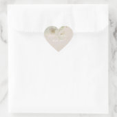 「ありがとう！」 カップルの名結婚前牡丹 ハートシール (バッグ)