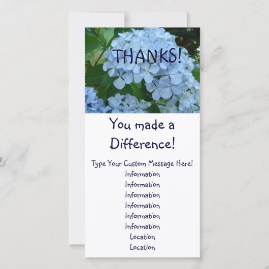 ありがとう! カード違いを生じました! ありがとう サンキューカード (正面)