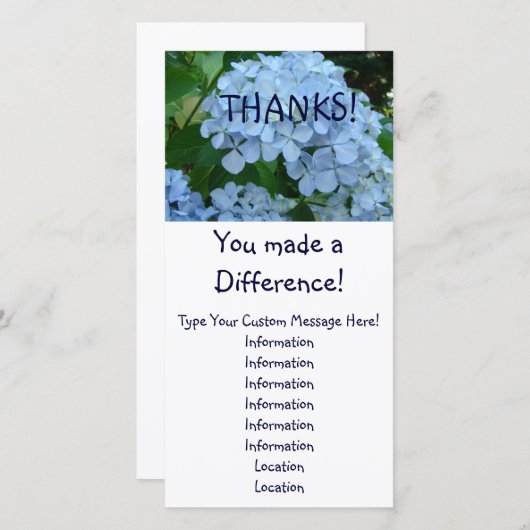 ありがとう! カード違いを生じました! ありがとう サンキューカード (正面/裏面)