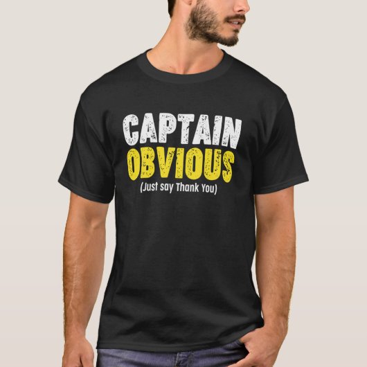 ありがとう、キャプテン・オビシャス Tシャツ (正面)